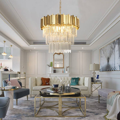 Gio 4-Tier Crystal Chandelier