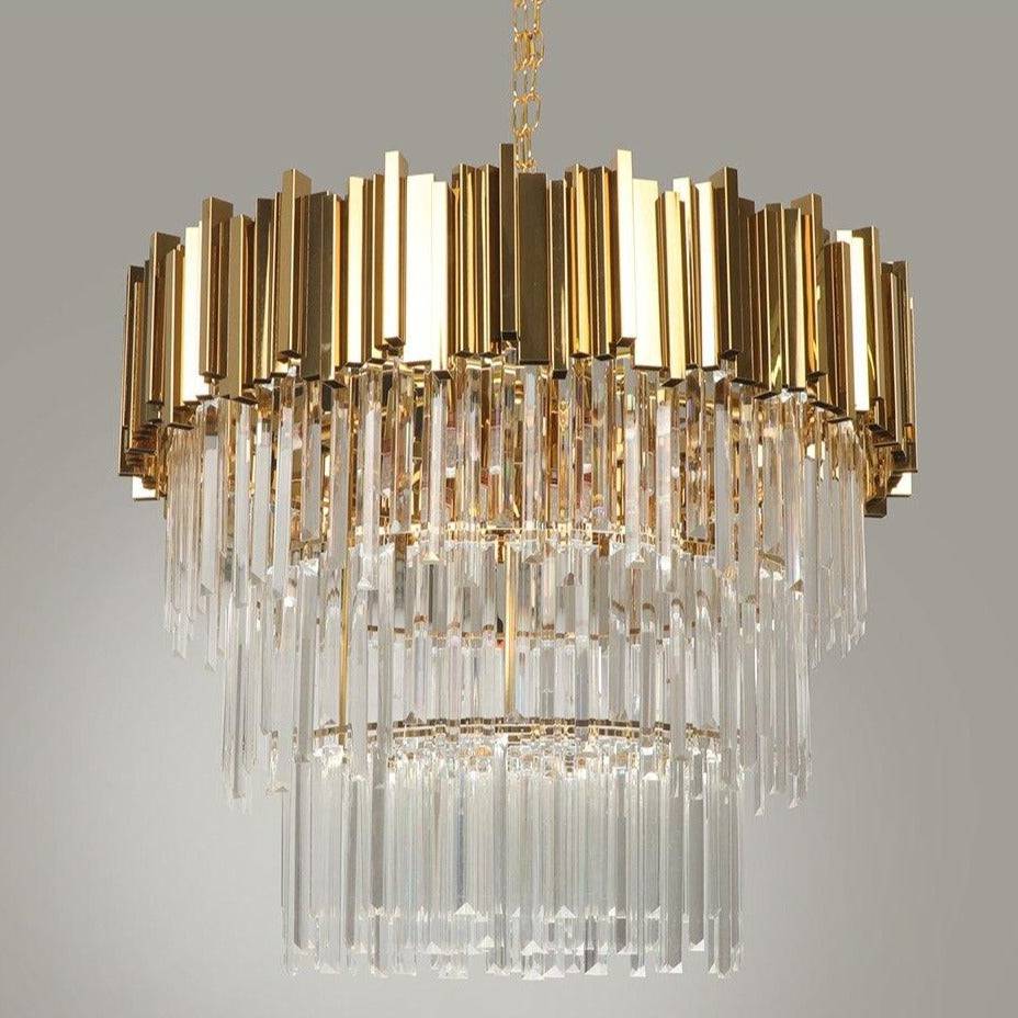 Gio 4-Tier Crystal Chandelier