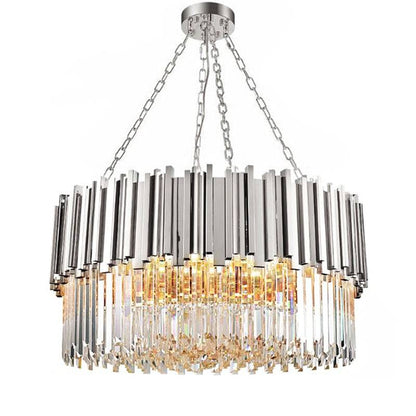 Gio Stainless Steel & Crystal Modern Chandelier
