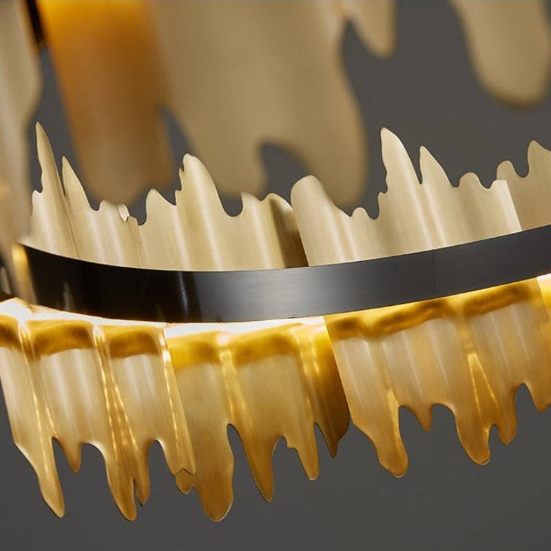 Nera Brushed Brass Modern Chandelier