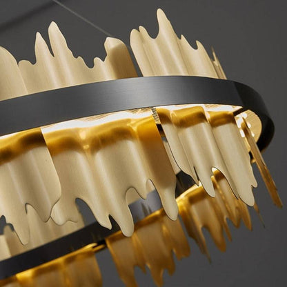 Nera Brushed Brass Modern Chandelier