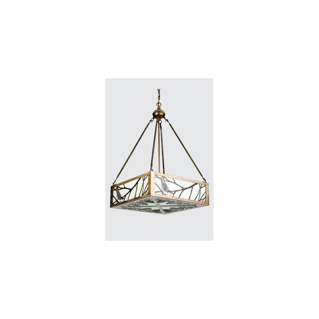 4 Light 30" Wide Pendant with Handmade Shade