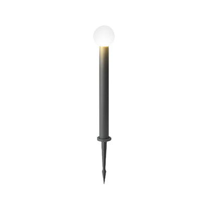 Round Ball Waterproof LED Metal Black Modern Outdoor Pathway Lights