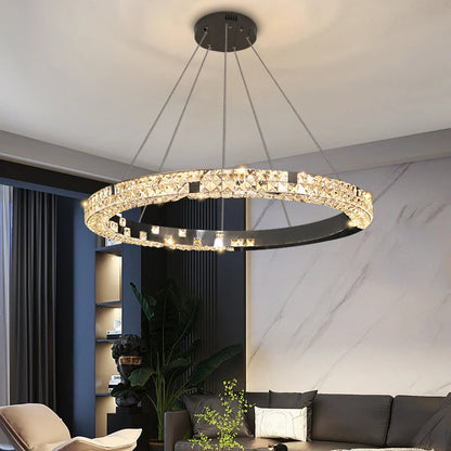 Bacci Crystal RingModern Chandelier
