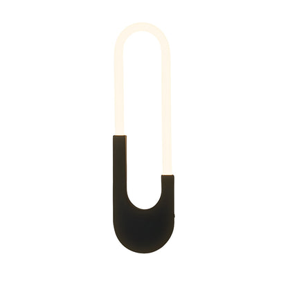 Modern Indoor Oval LED Wall Sconces - 16'' H, Gold/Black
