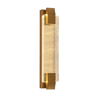 Crystal Bubbles Strip Three Step Dimming Post-Modern LED Wall Light Fixture