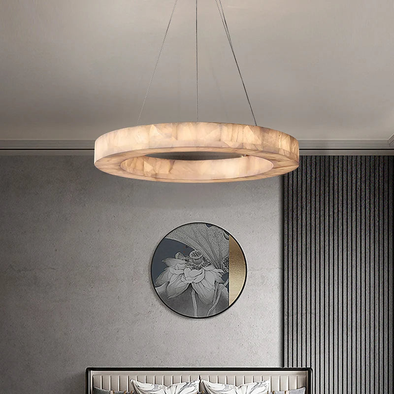 Natural Marble Modern Chandelier