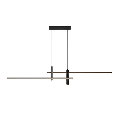 Minimalist Lines 3-Step Dimming Stepless Dimming LED Modern Chandelier