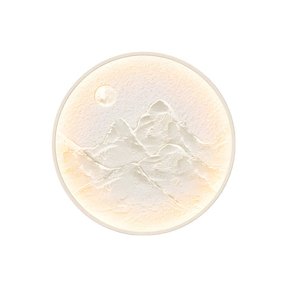 Nordic Moon Wall Sconce - Round Mountain Moon Decorative Painting Lamp