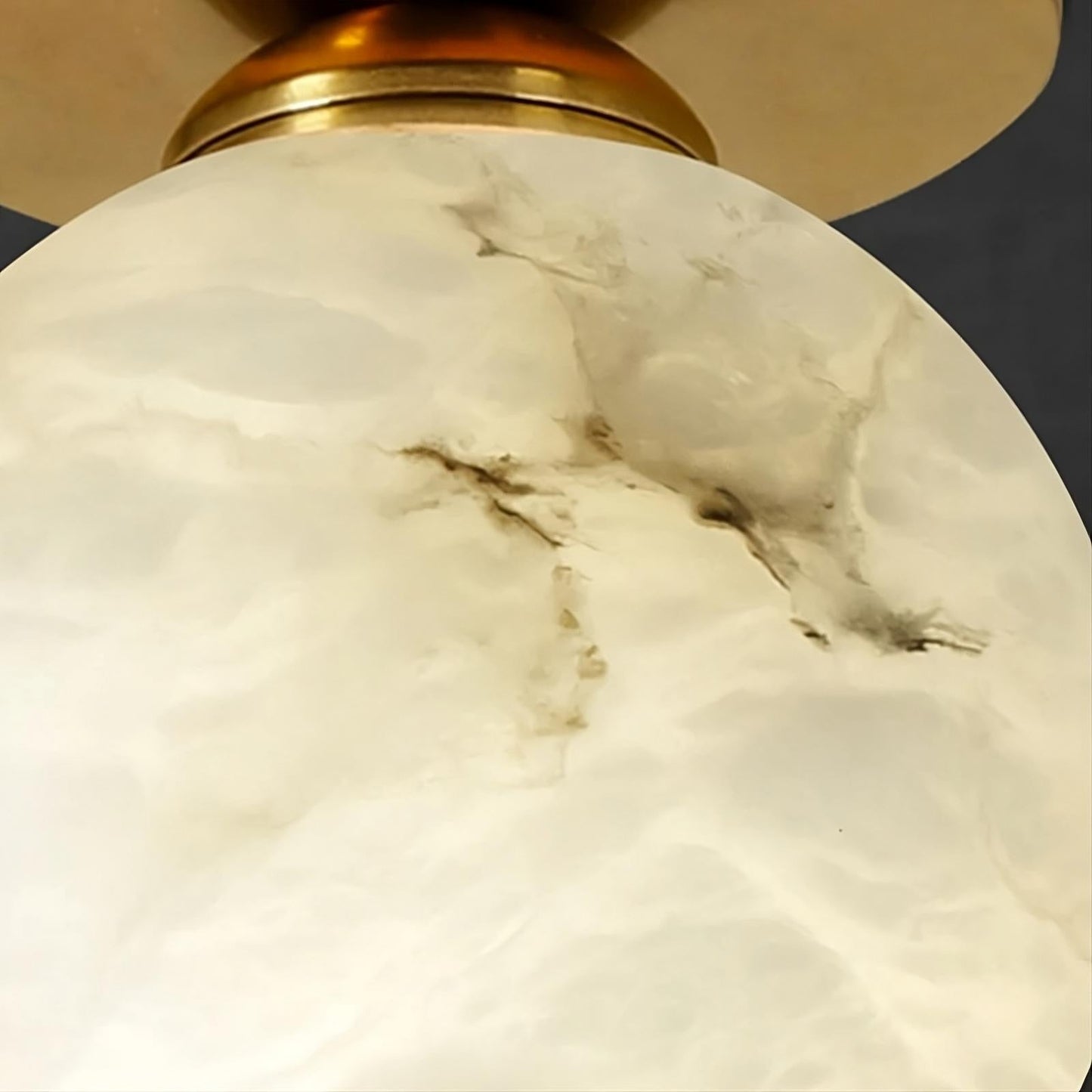 Natural Marble Hallway Ceiling Light Fixture