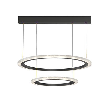 Simple Ring Three Step Dimming Circles Modern Chandelier Hanging Lights