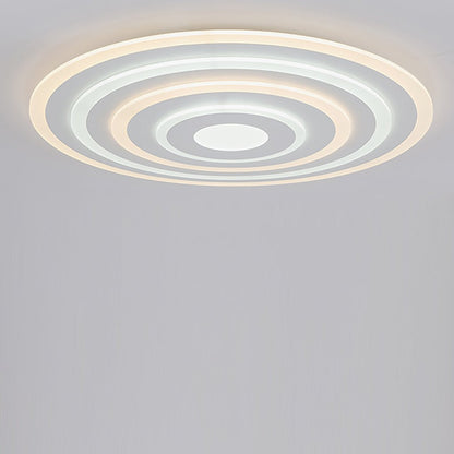 Concentric Circles Modern Flush Mount Light Dimmable LED Ceiling Lights