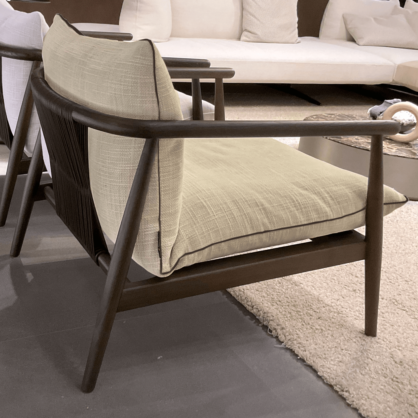 Karin Chair - Cream Fabric