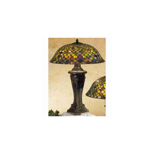 Stained Glass / Tiffany Table Lamp from the Tiffany Fishscale Collection