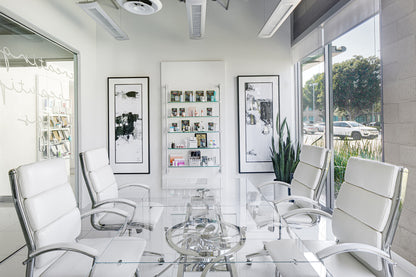 Quasar Extension Dining Table - Glass