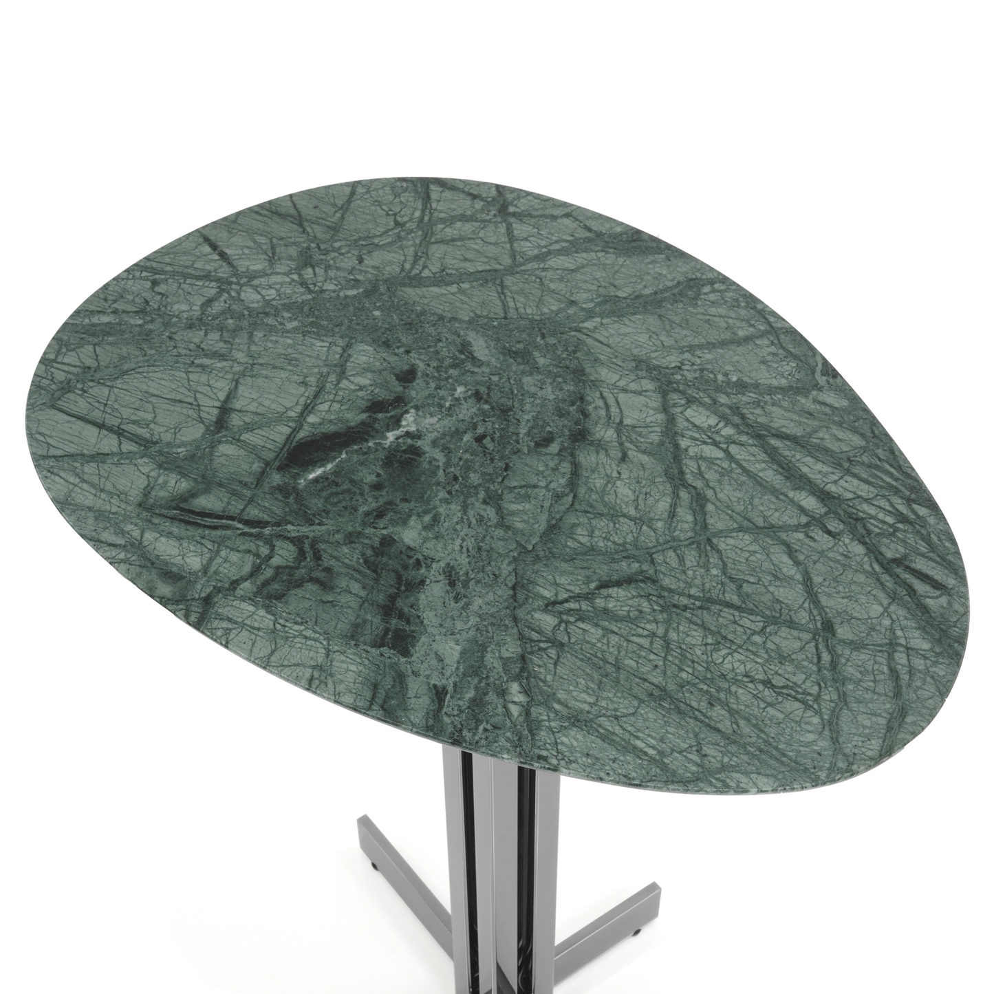 Atom Accent Table - Green Marble