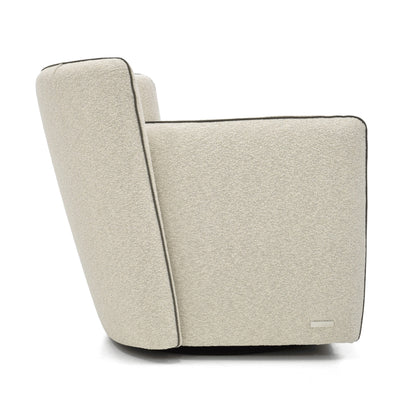 Tulip Swivel Chair - Cream Fabric