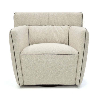Tulip Swivel Chair - Cream Fabric