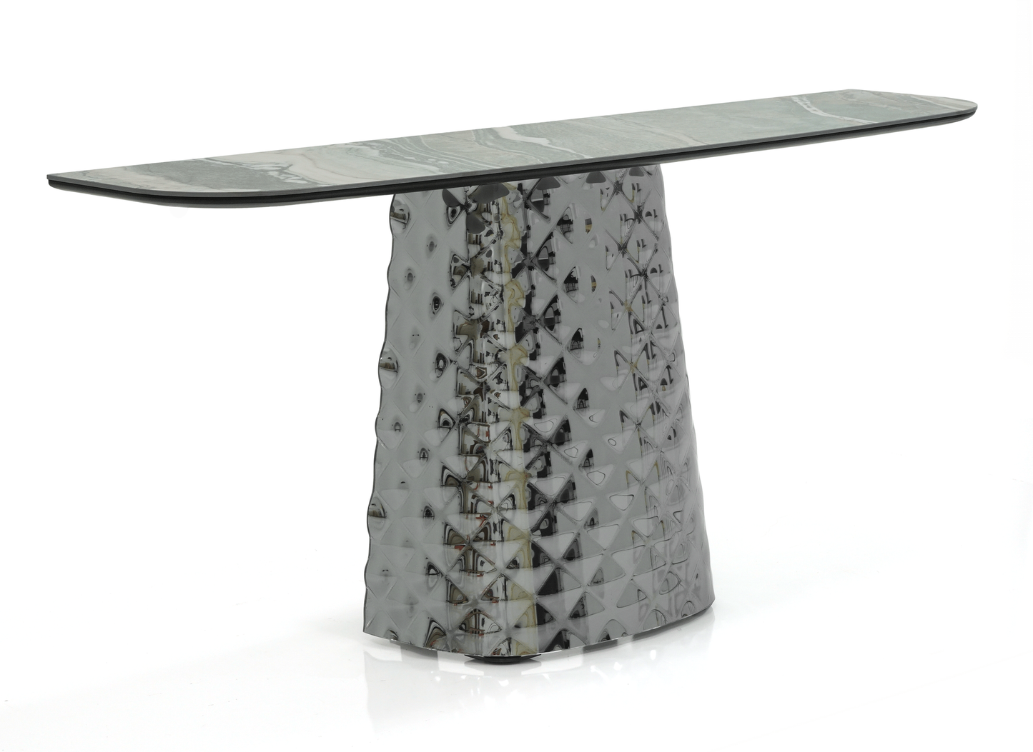 Atrium Console Table - 62 In - Kaindy/Smoke