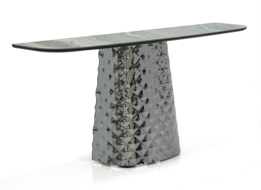 Atrium Console Table - 62 In - Kaindy/Smoke