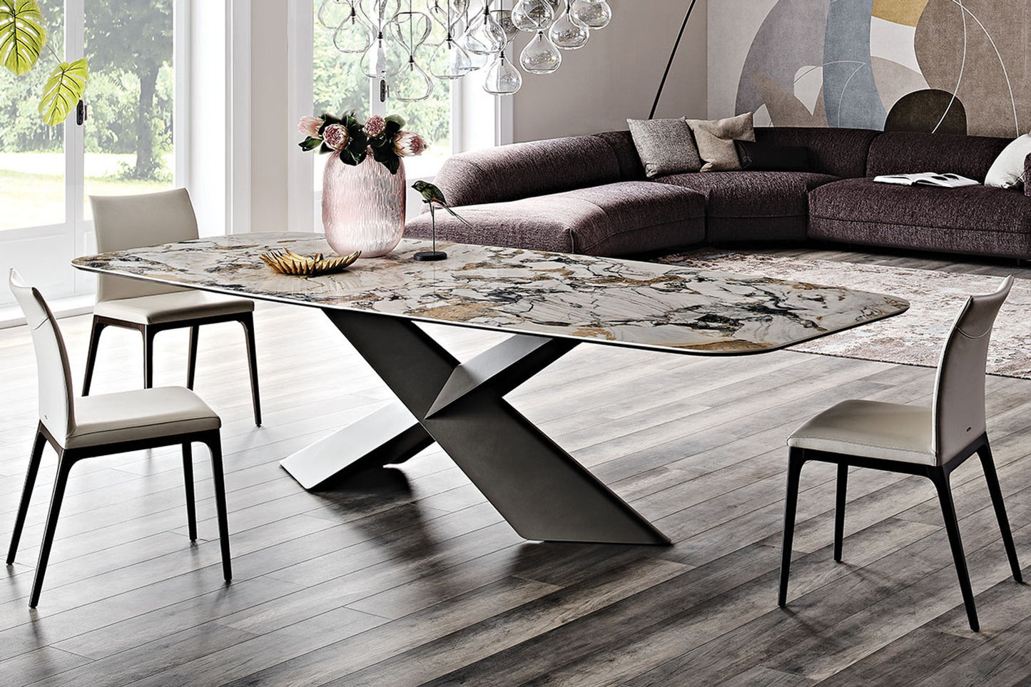 Tyron Keramik Dining Table - 94.5 In