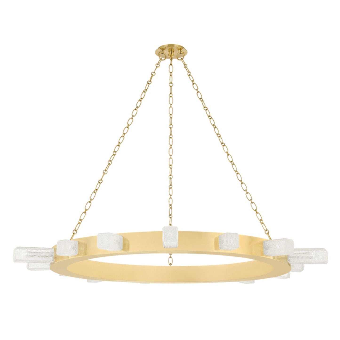 Citrine 15-Light Chandelier in  Vintage Brass 48.5L x 48.5W x 3.25H