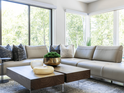 Matteo Sectional - Taupe Leather