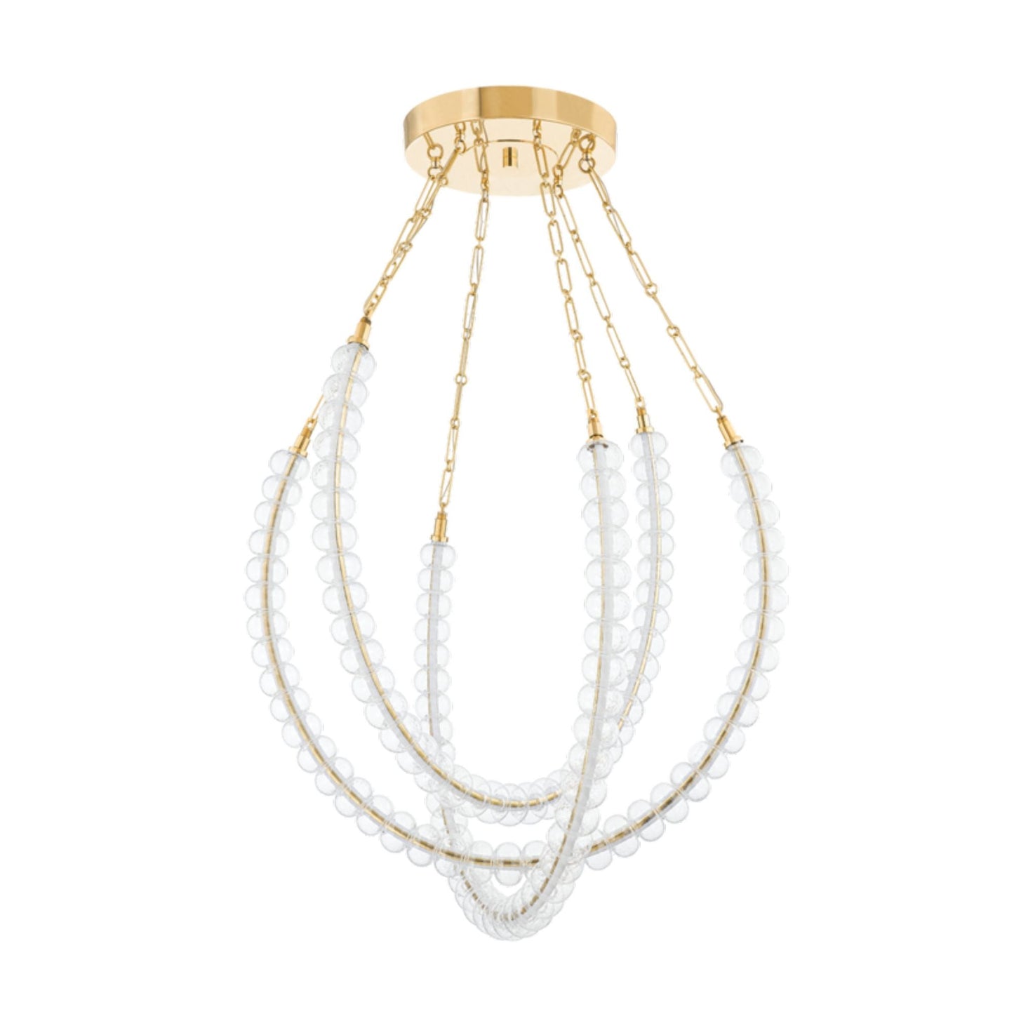 Celeste 3-Light Chandelier in  Vintage Brass 35.75L x 35.75W x 35H