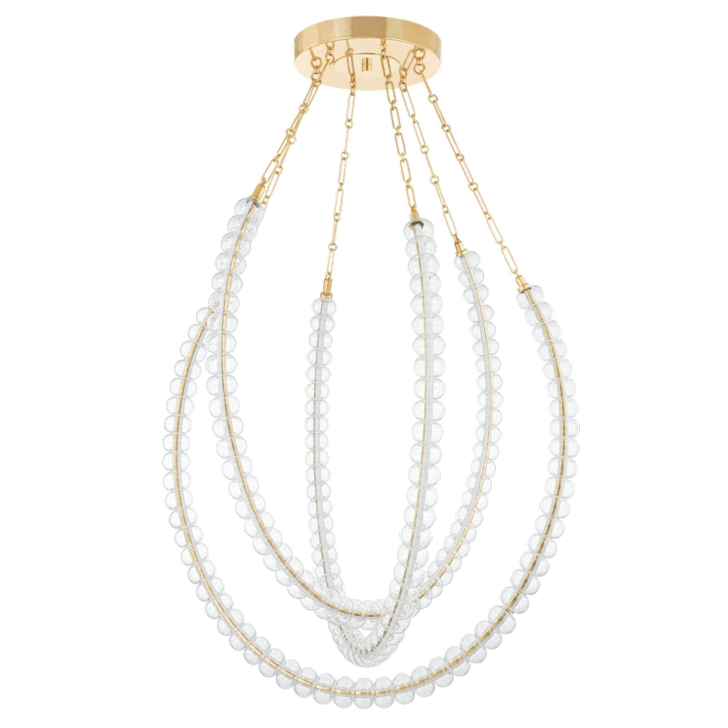 Celeste 3-Light Chandelier in  Vintage Brass 48.25L x 48.25W x 43.25H