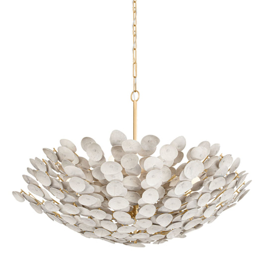 Aimi 12-Light Chandelier in  Vintage Gold Leaf 48.5L x 48.5W x 35H