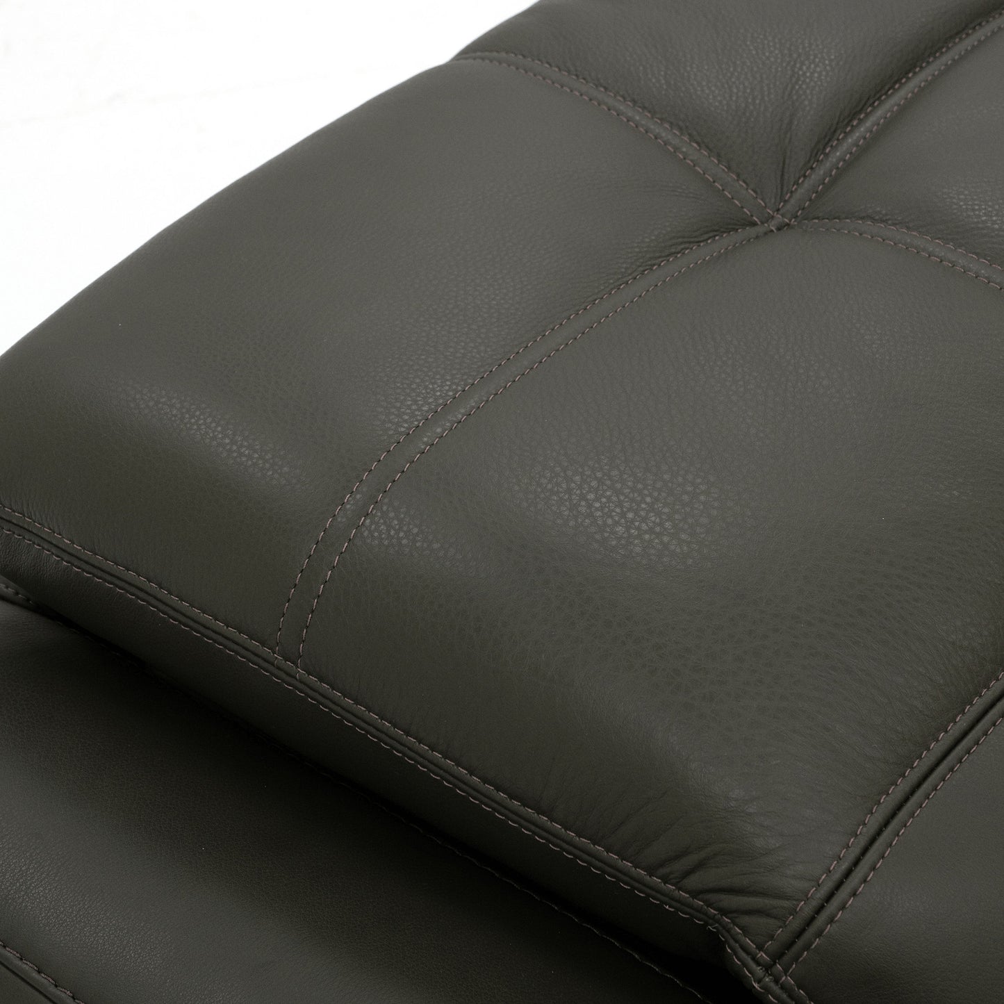 Verona Power Sofa - Olive Leather