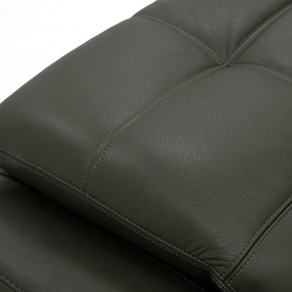 Verona Power Sofa - Olive Leather