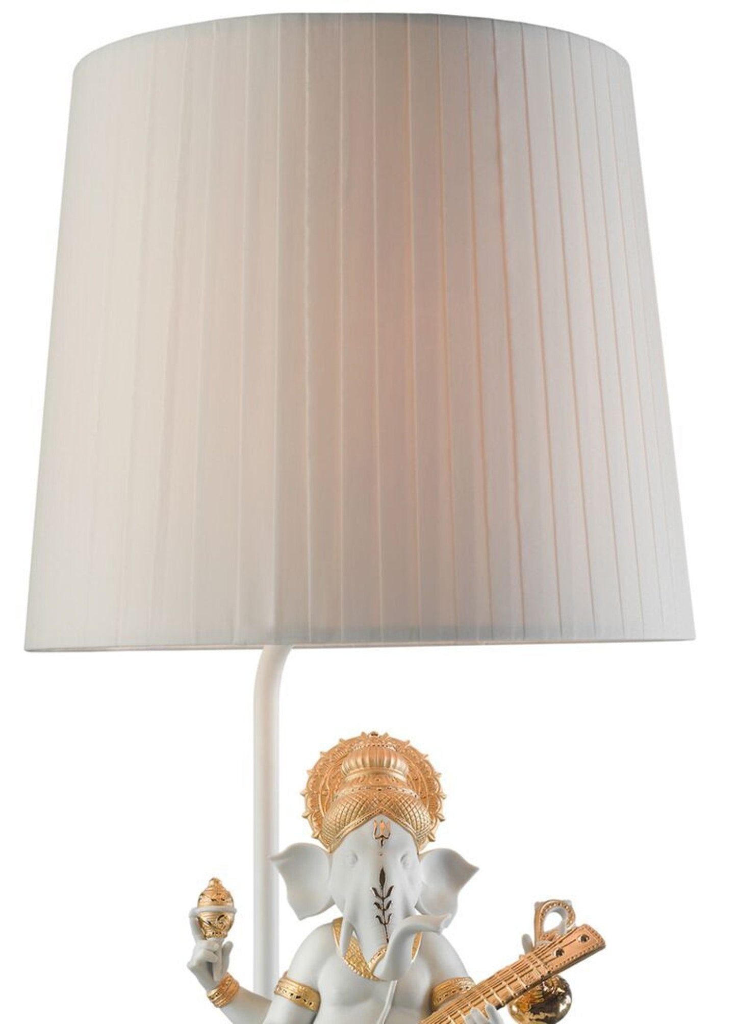 Lladro Veena Ganesha Table Lamp Golden Luster (US)