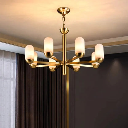 Moonshade Natural Marble Multi Light Chandelier