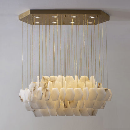 Natural Marble Modern Chandelier