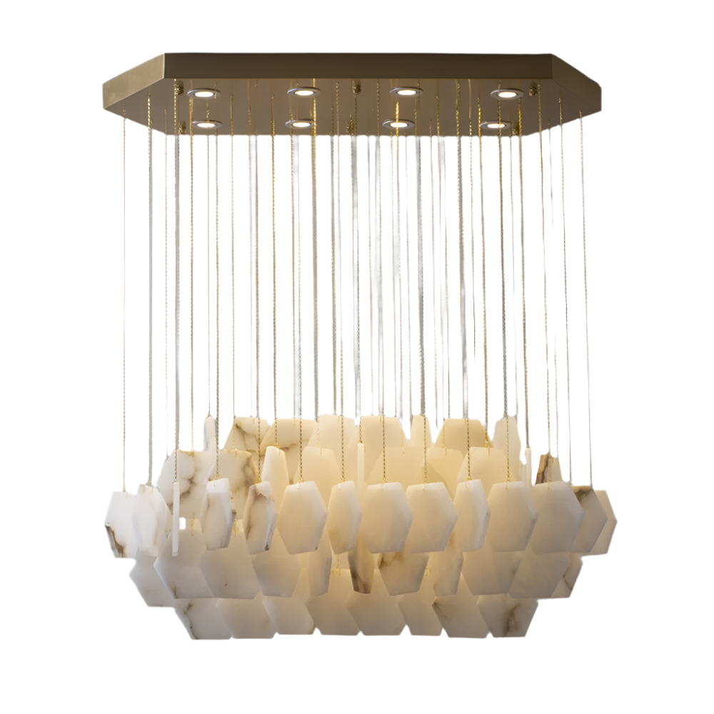 Natural Marble Modern Chandelier