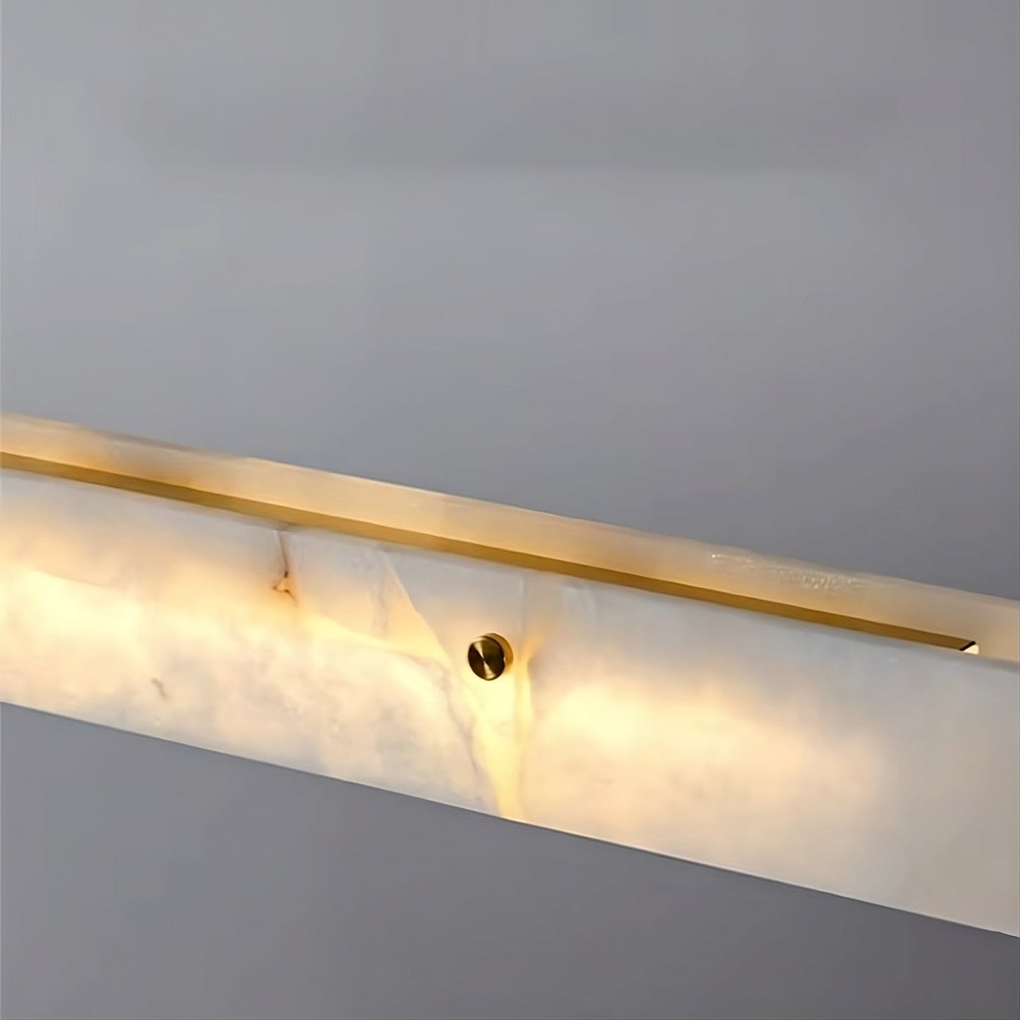60" Natural Marble Dining Room Light Fixture