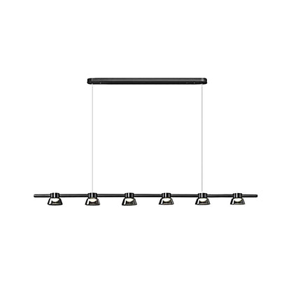 Ring LED Pendant with Smoke Gray Glass Shades