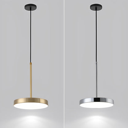 Ultra-thin Round Minimalist LED Nordic Pendant Light Kitchen Island Lighting
