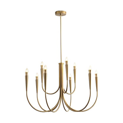 6/9-Light Retro Candlelight 3 Step Dimming LED French Style Chandelier