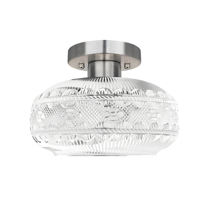 Acrylic Lantern Shade Luxury Matte Metal American Ceiling Lamp