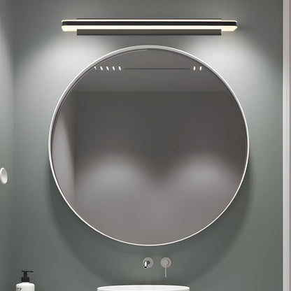 Matte Black Dimmable Linear LED Bathroom Vanity Light with Modern Acrylic