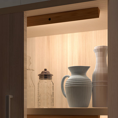 Wood Rectangle Motion Sensor Magnetic Cabinet Lights LED Rechargeable Night Light