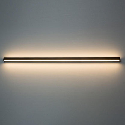 Long Strip Dimmable LED RGB Black Minimalist Outdoor Light Post Lights