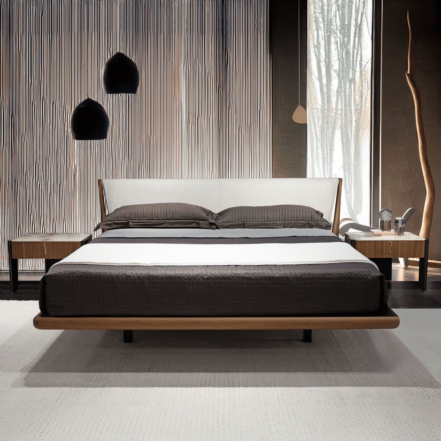 Nelson Bed - Walnut Frame