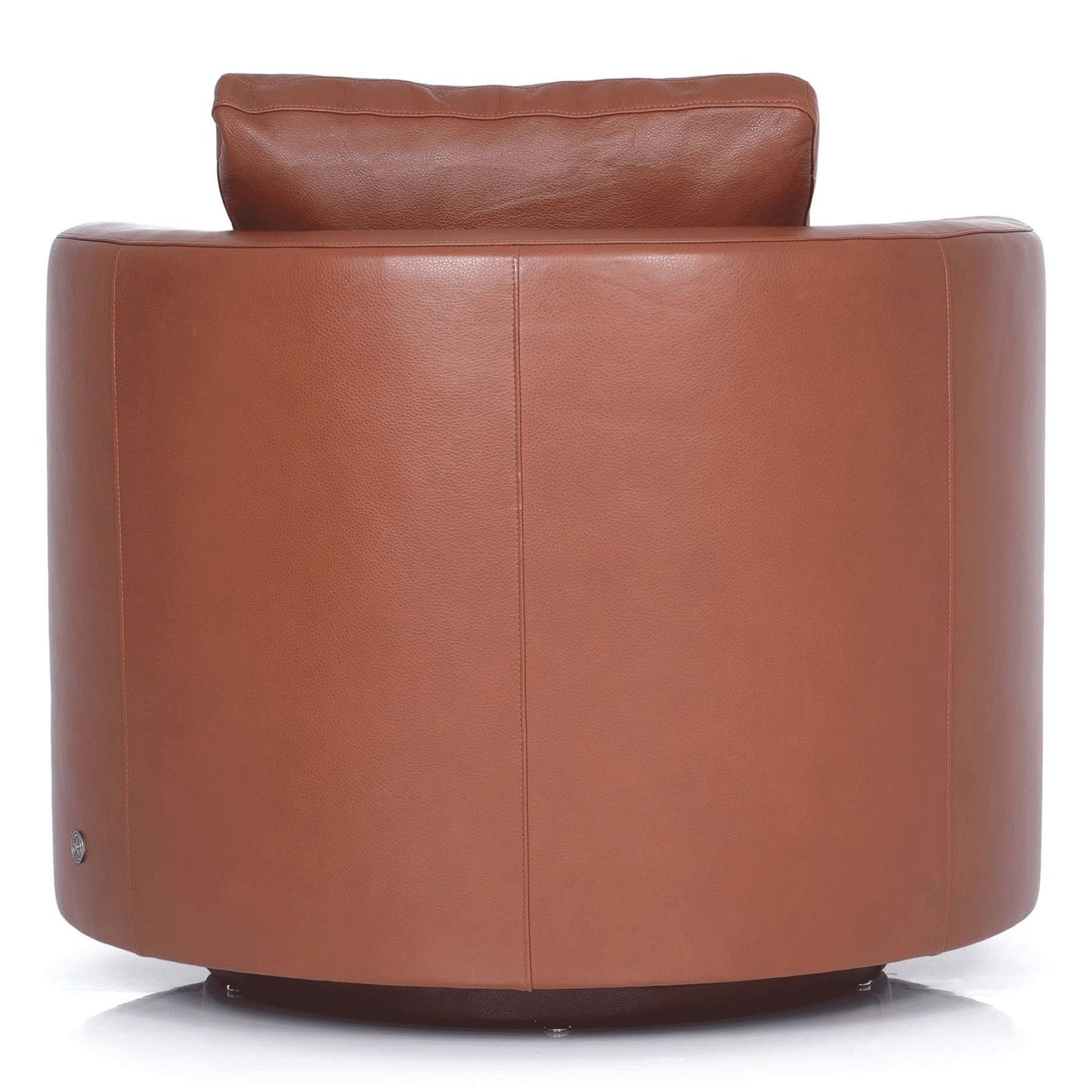 Emma Swivel Chair - Molasses Leather