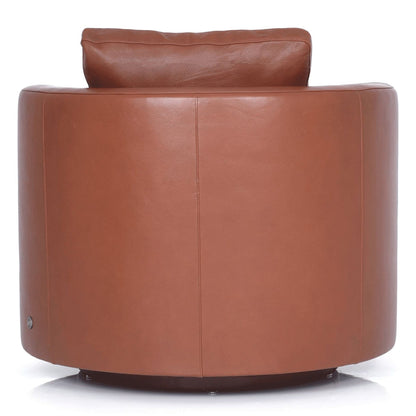 Emma Swivel Chair - Molasses Leather