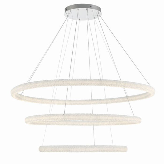 Sassi 1-Light LED Chandelier in Chrome
