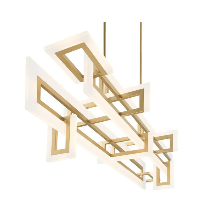 Inizio 1-Light LED Chandelier in Gold