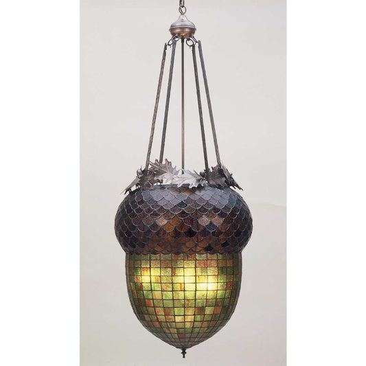 3 Light 22" Wide Pendant with Handmade Shade
